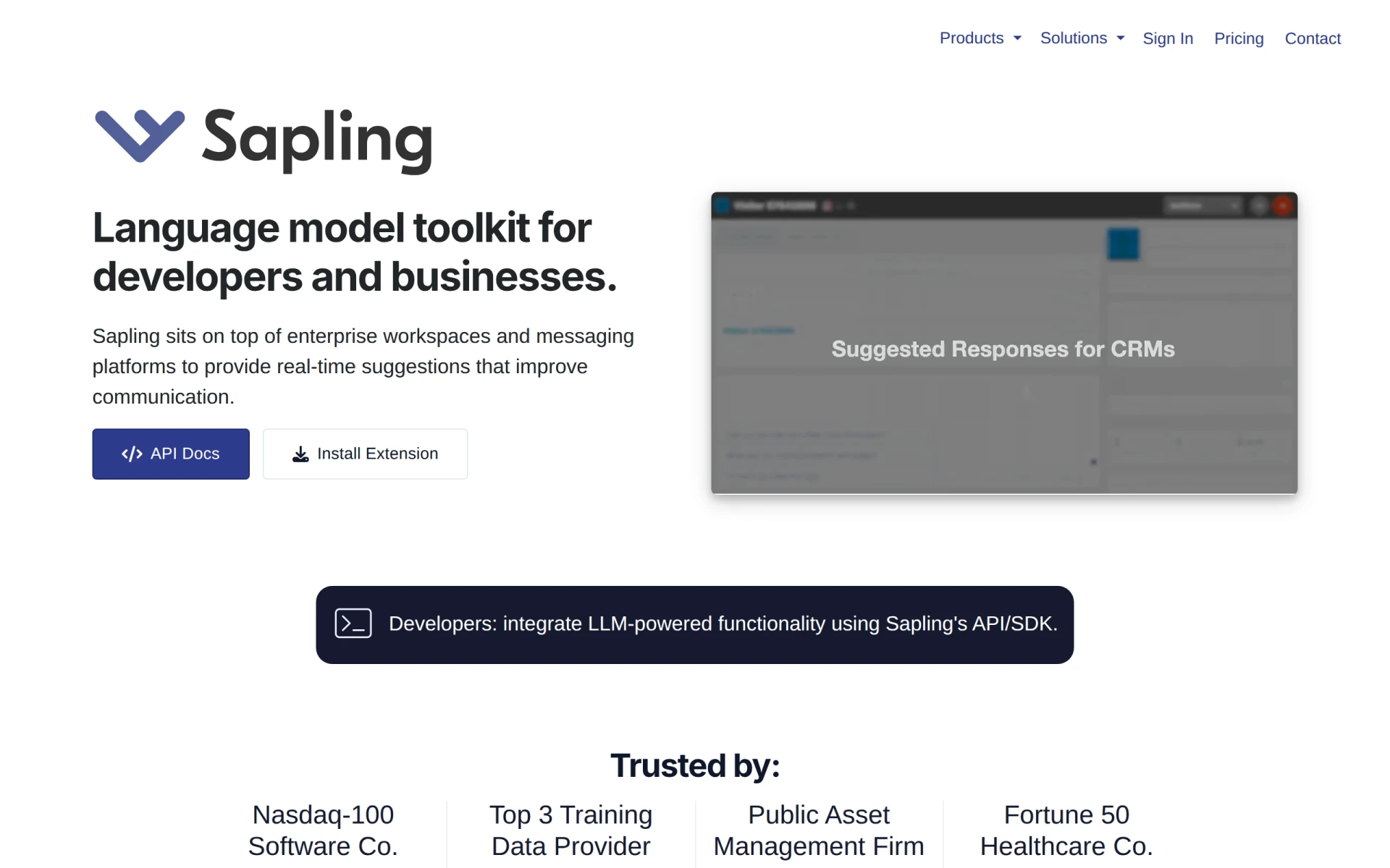 Sapling screenshot
