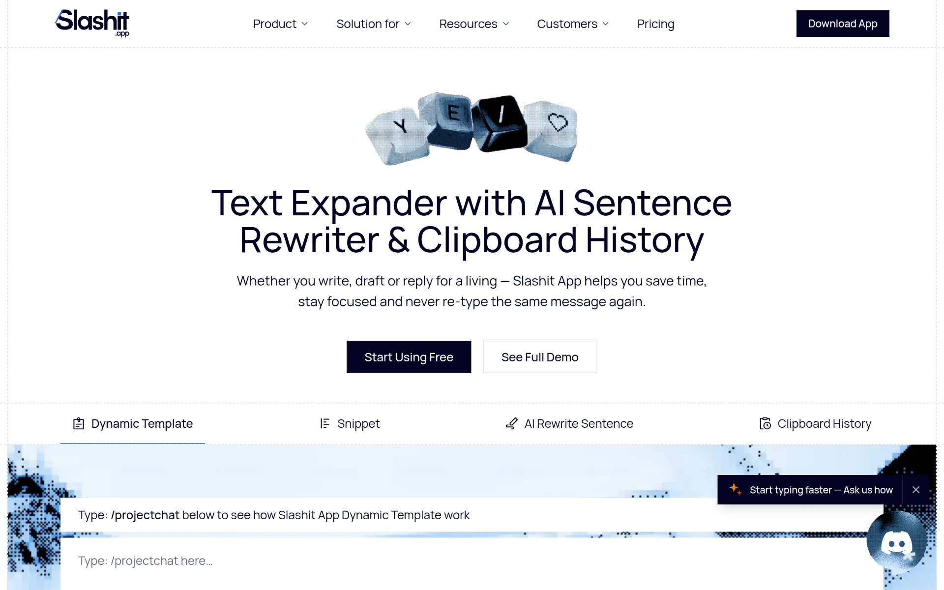 Slashit App screenshot
