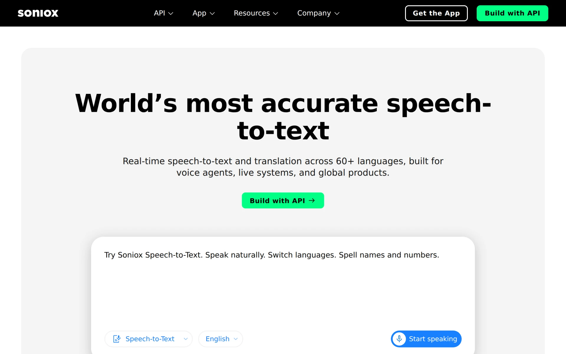 Soniox Speech-to-Text feature image