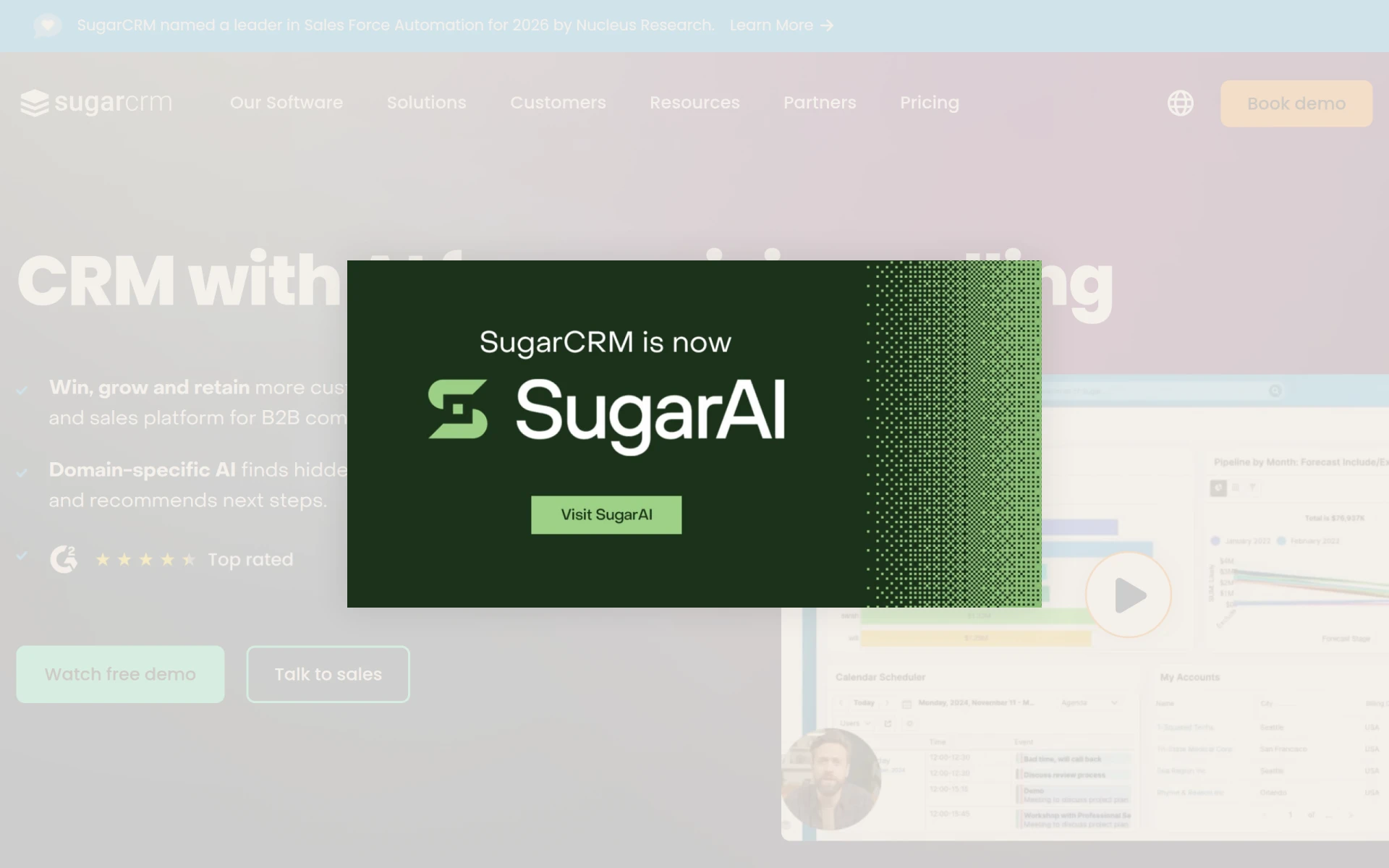 SugarCRM screenshot