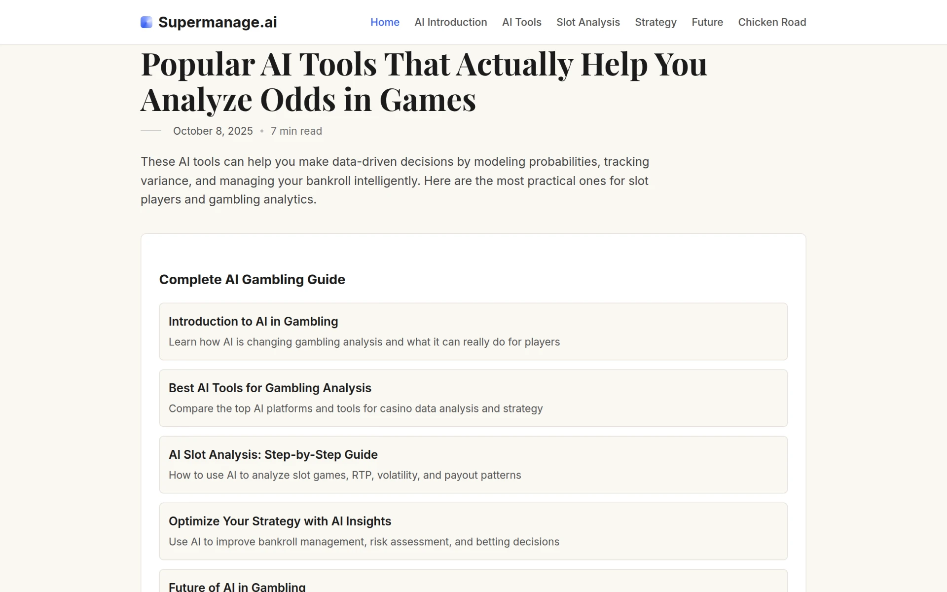 Supermanage AI screenshot