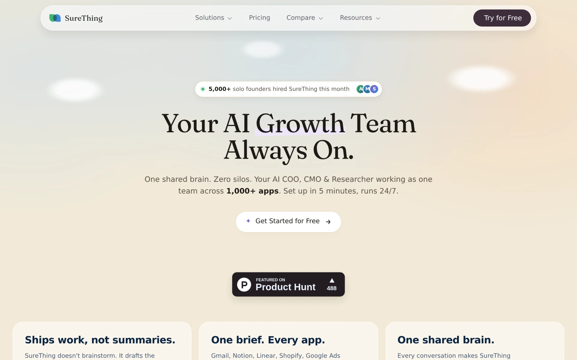 SureThing screenshot