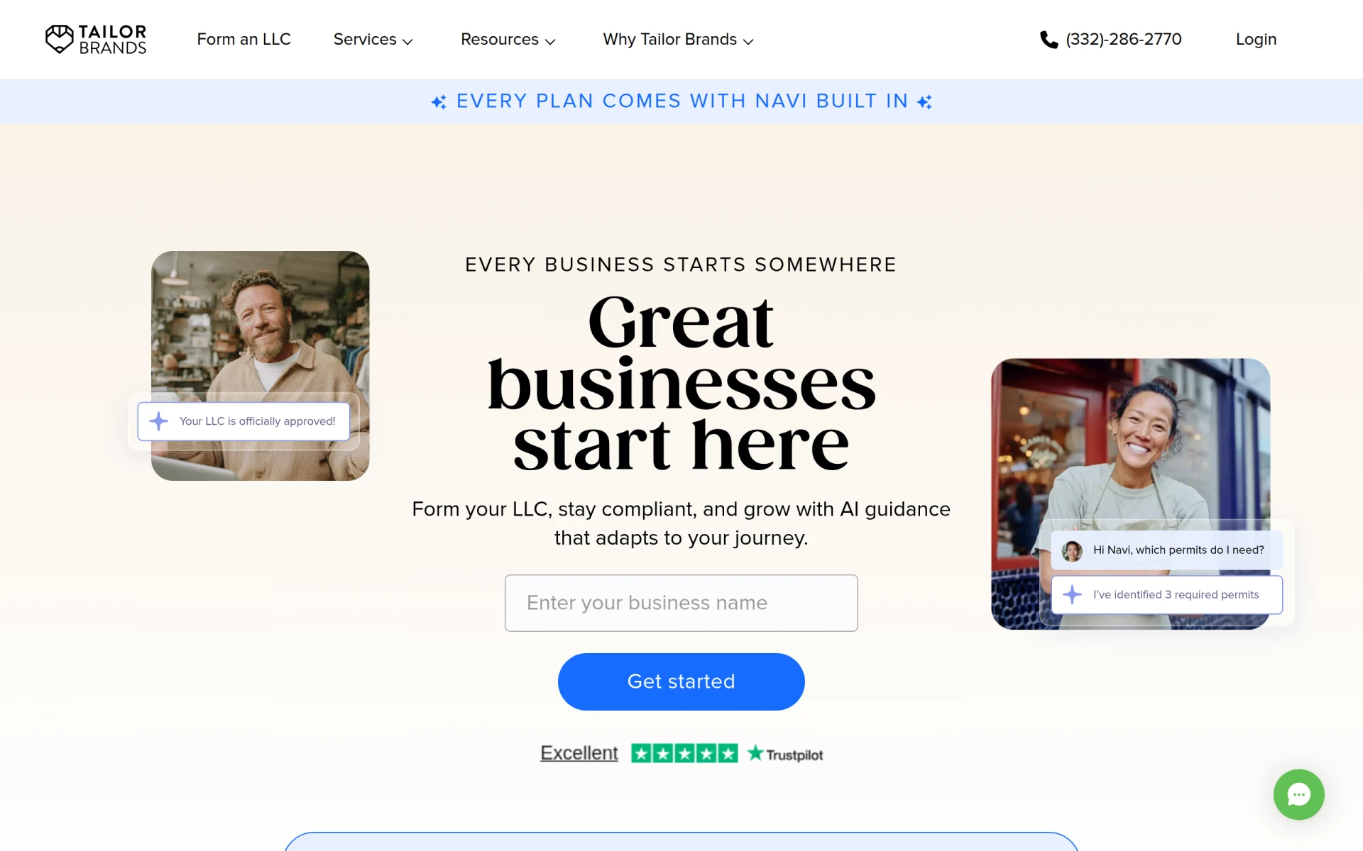 Tailor Brands screenshot