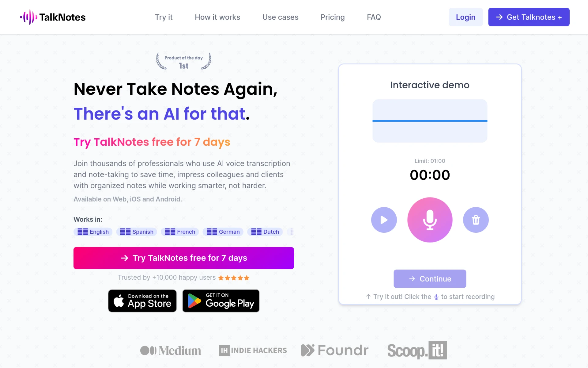 Talknotes feature image
