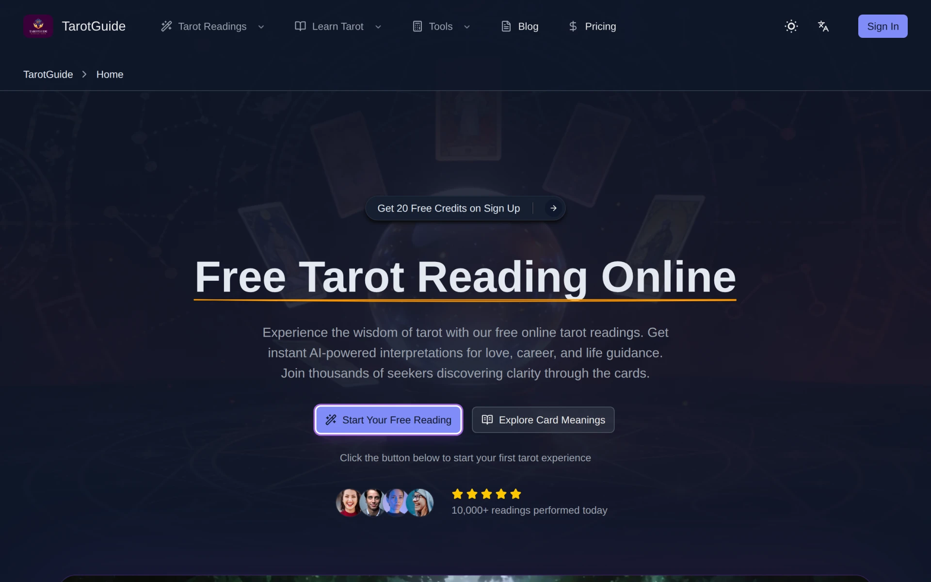 TarotGuide feature image