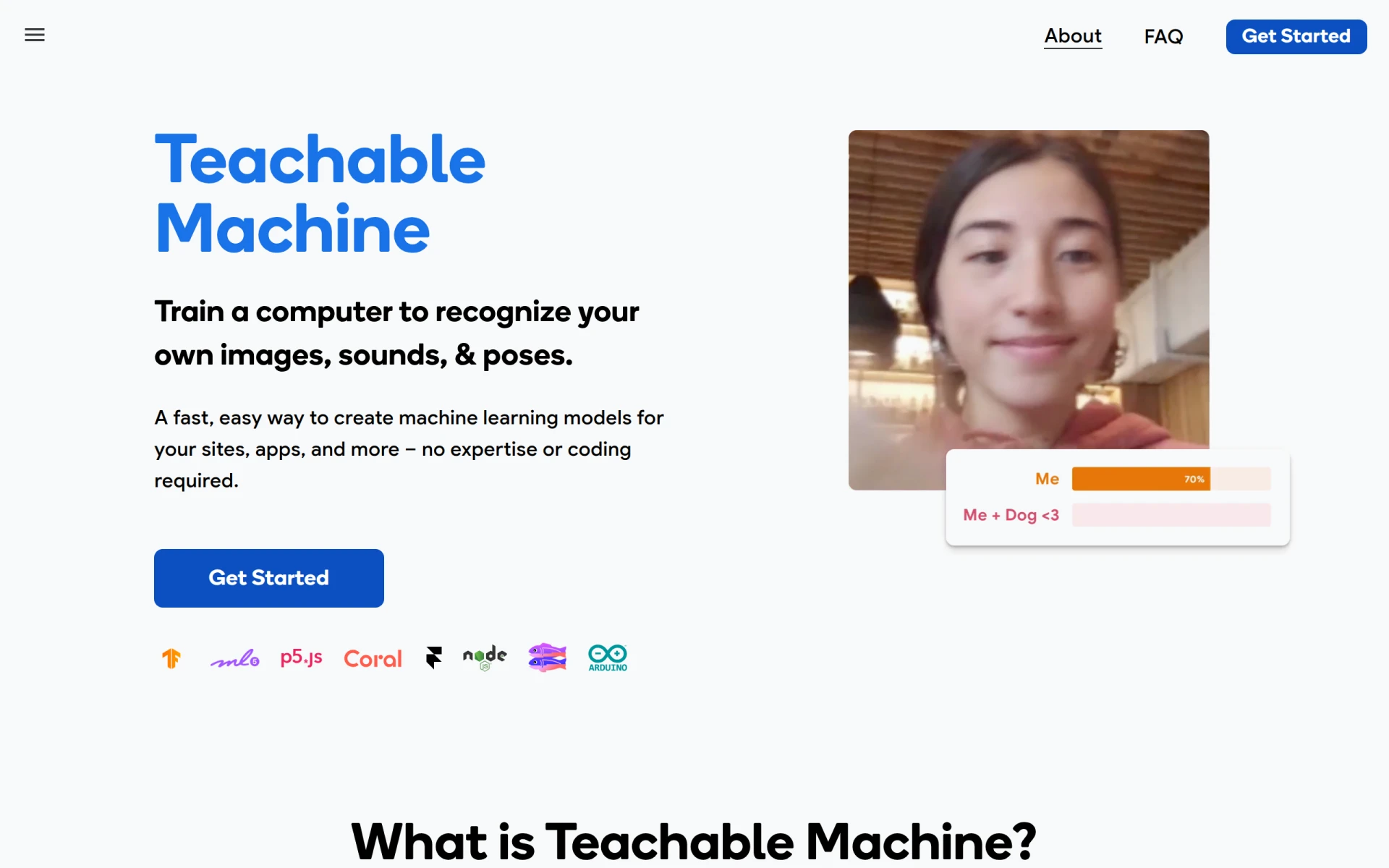 Teachable Machine feature image