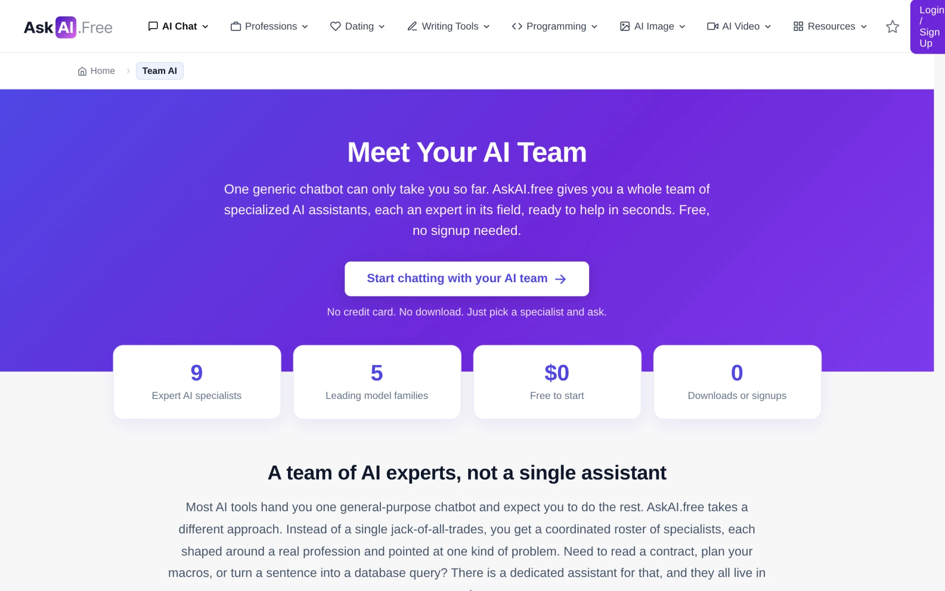 TeamSmart AI screenshot