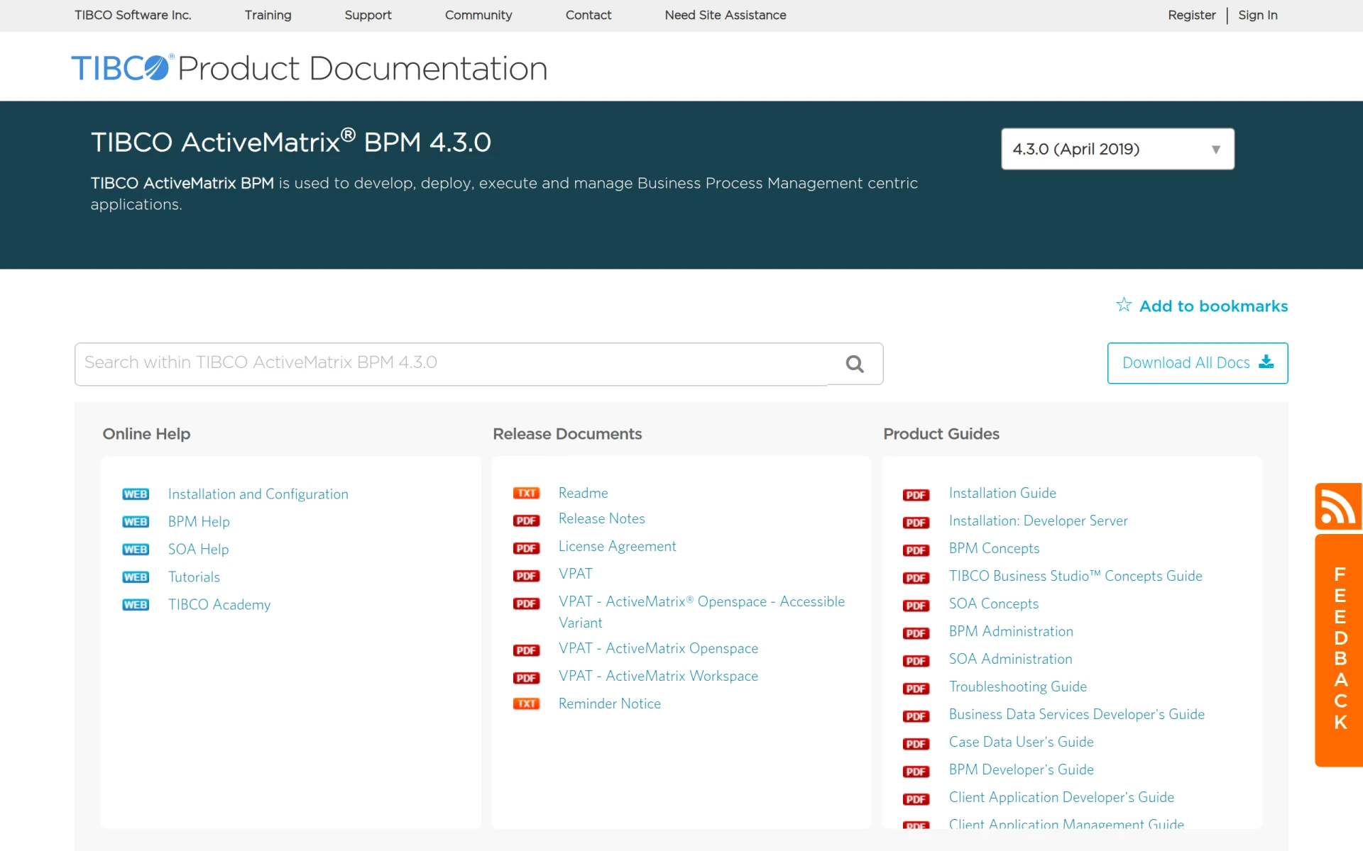 TIBCO ActiveMatrix BPM screenshot