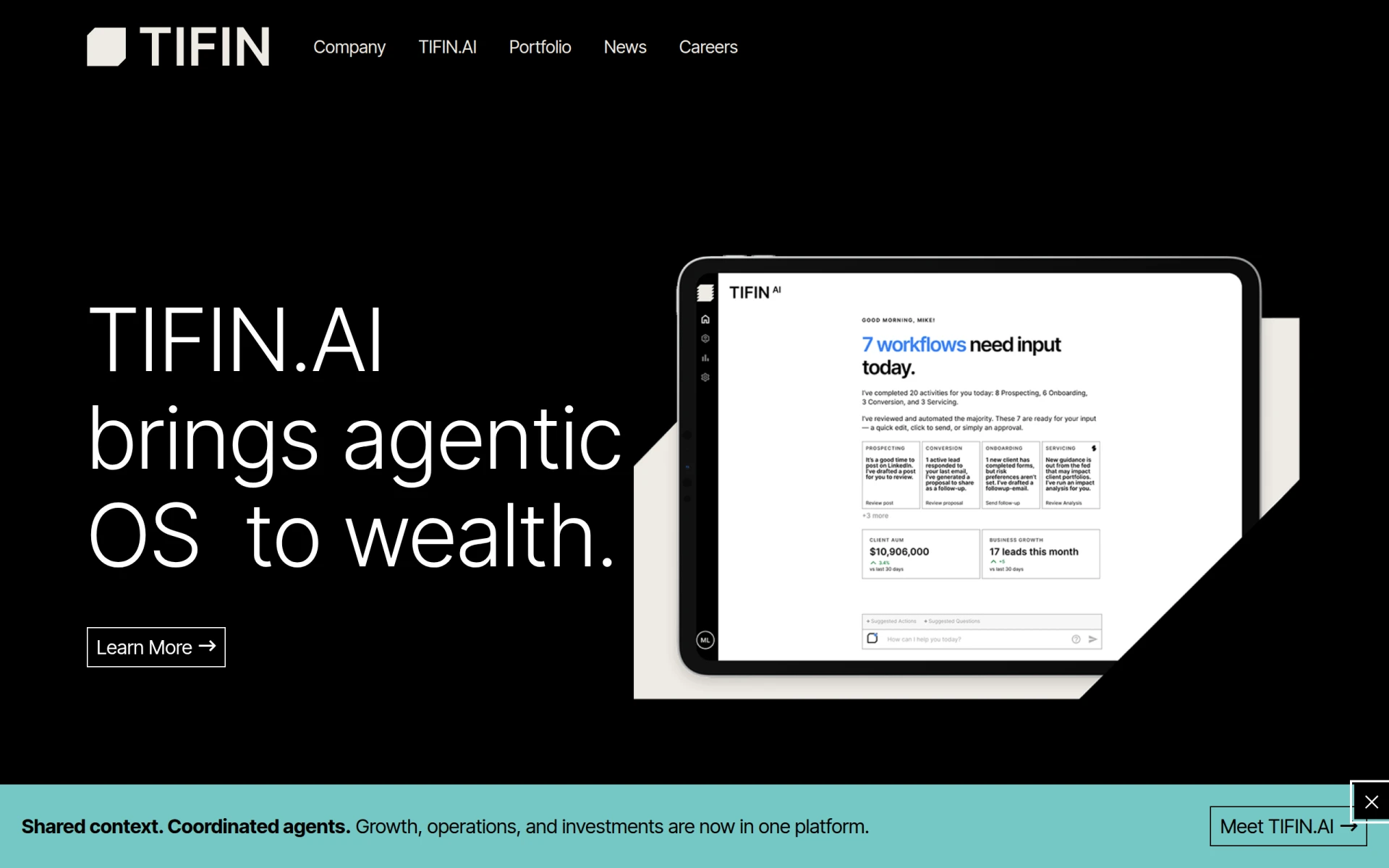 TIFIN screenshot