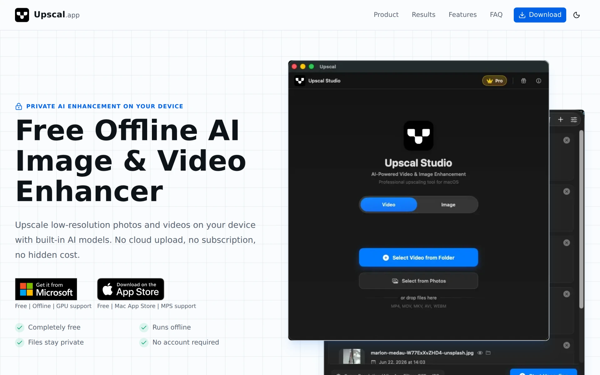 Upscal - Image & Video Enhancer feature image