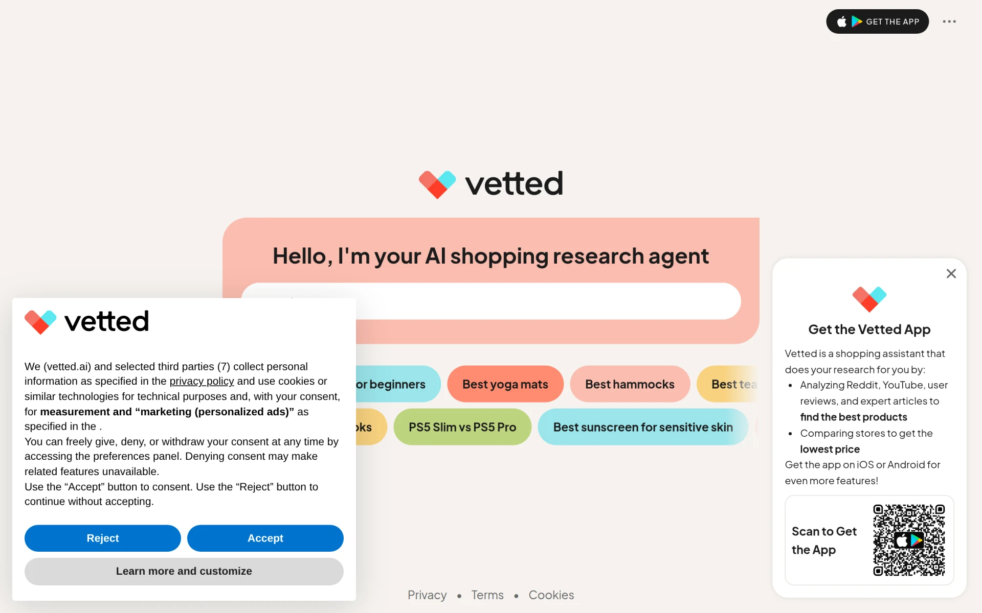 Vetted screenshot