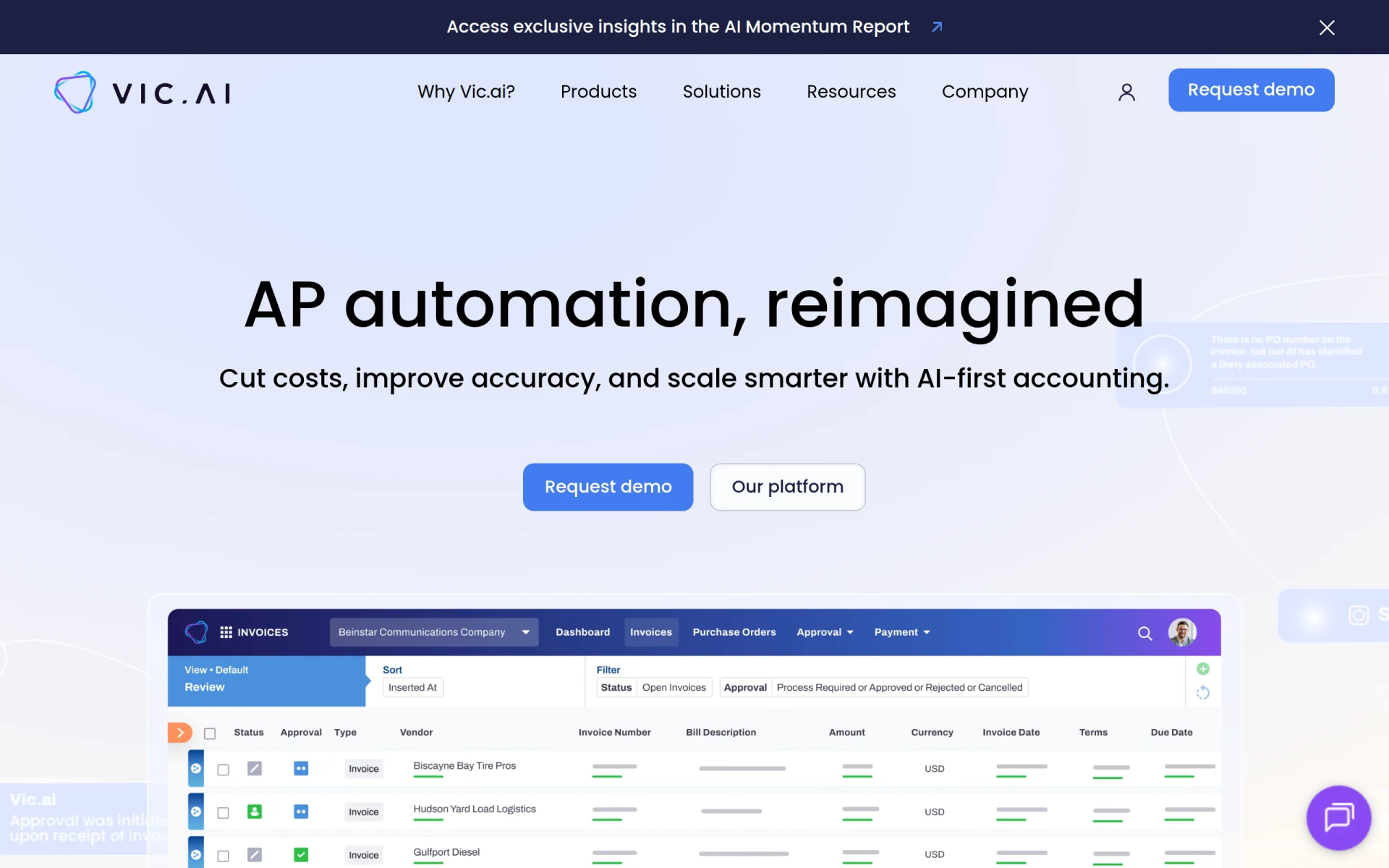 Vic.ai screenshot