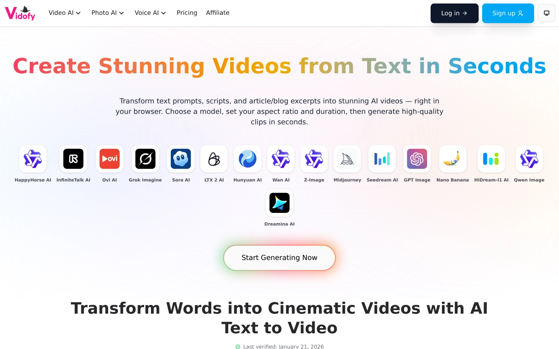 Vidiofy screenshot