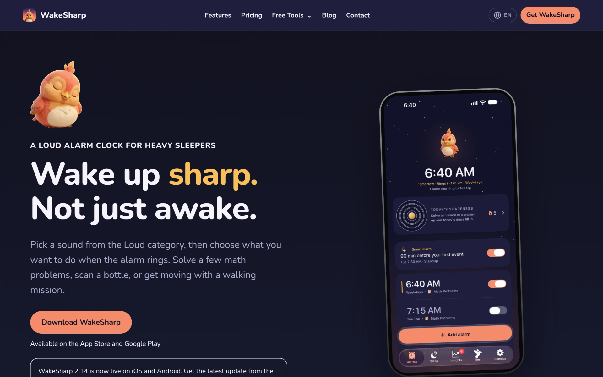 WakeSharp screenshot
