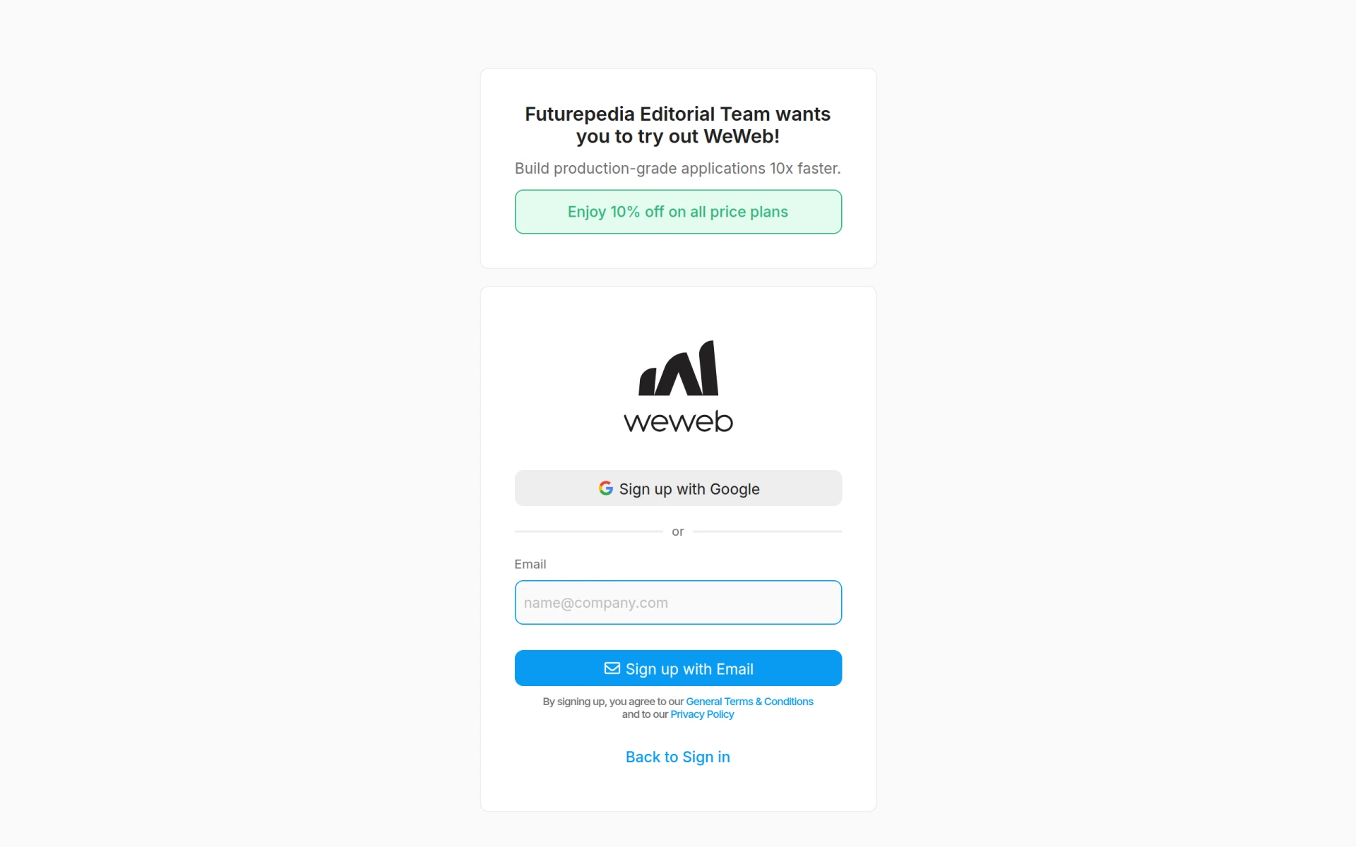 WeWeb screenshot