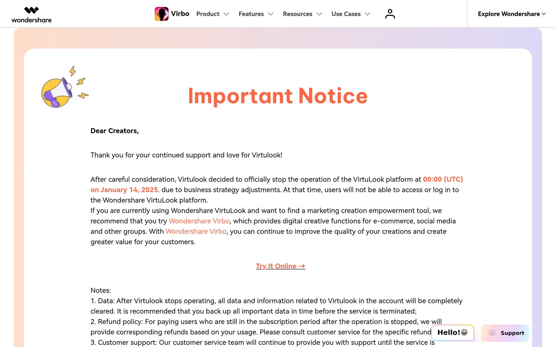 Wondershare VirtuLook screenshot
