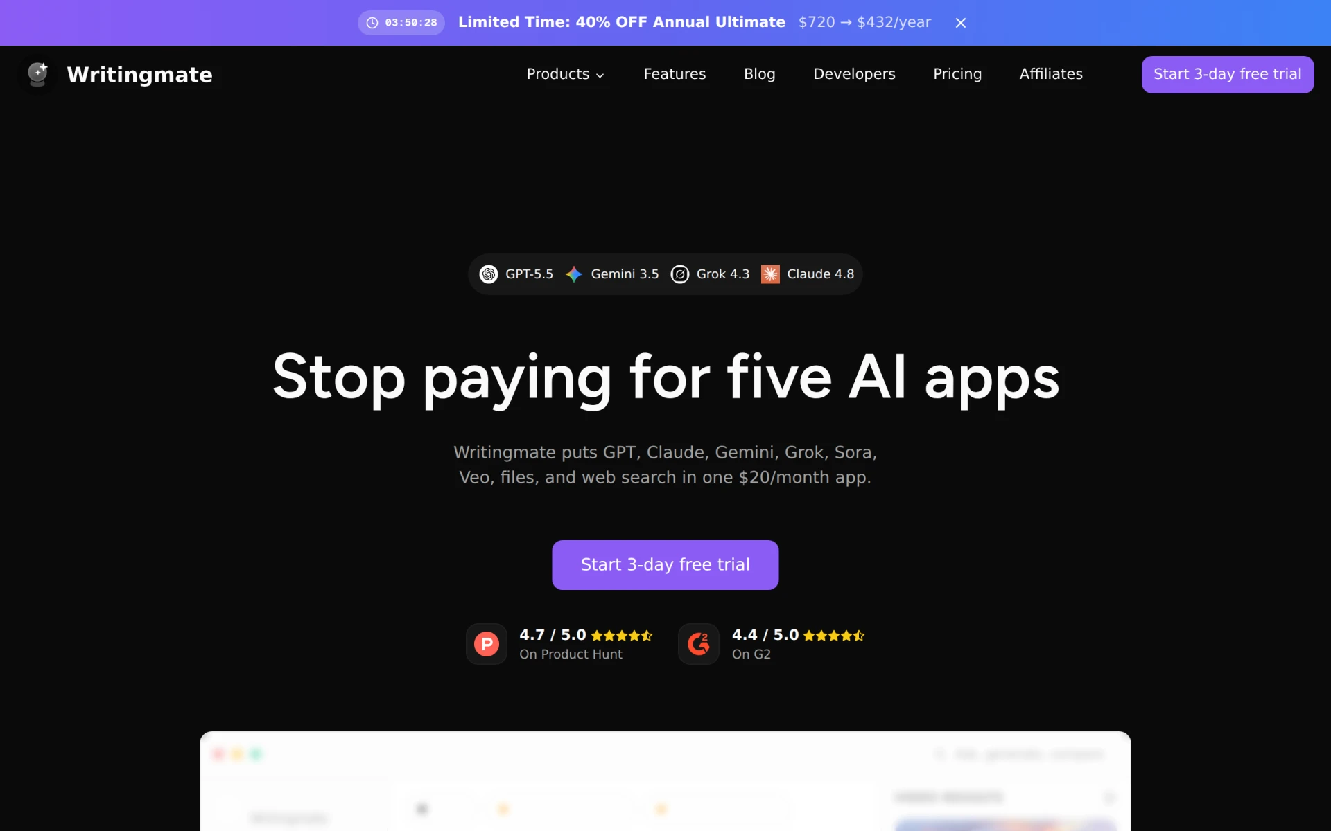 Writingmate feature image