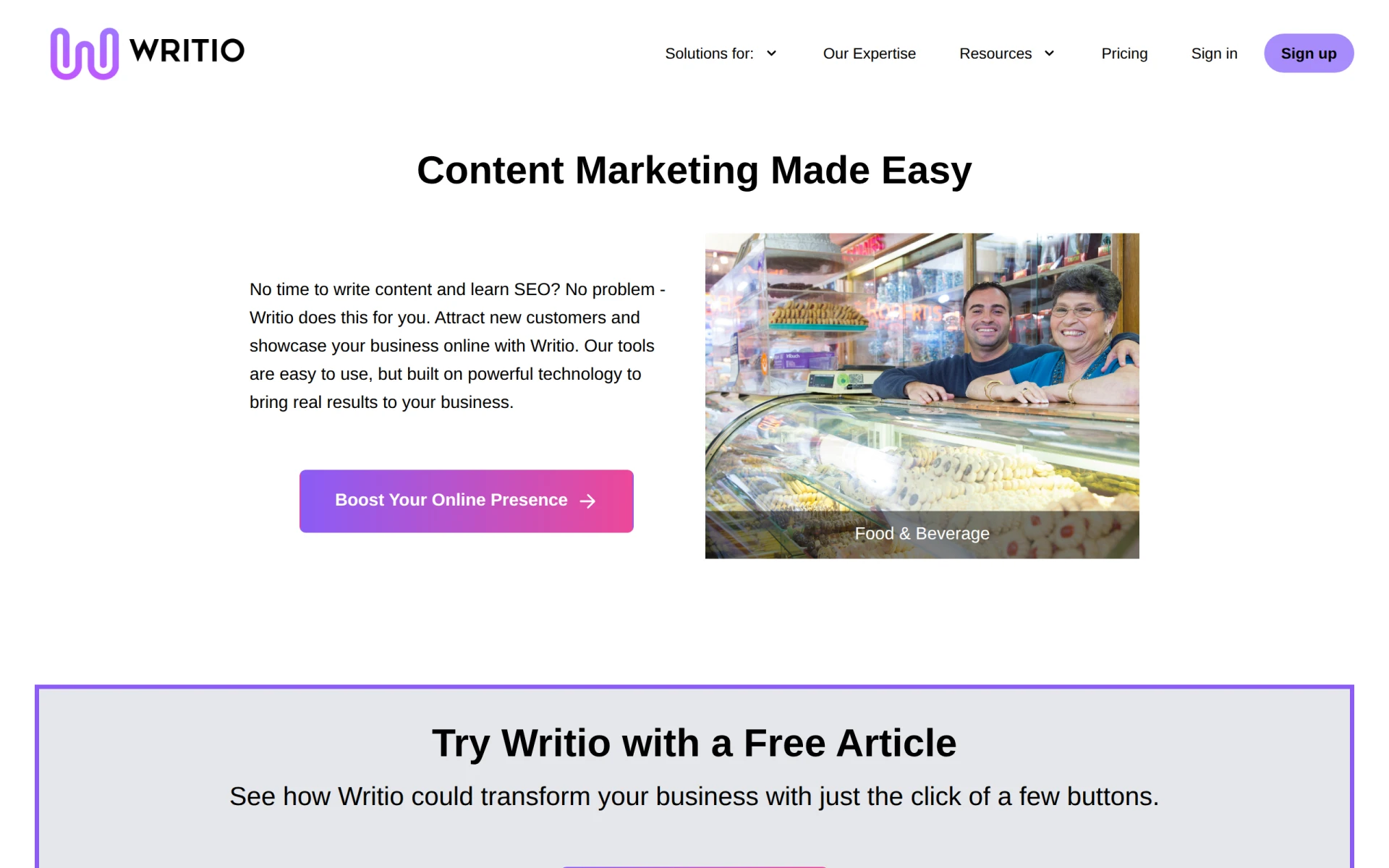 Writio feature image