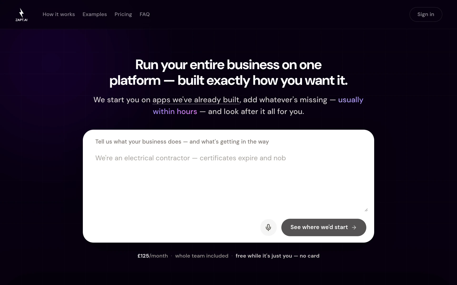 ZAPT screenshot