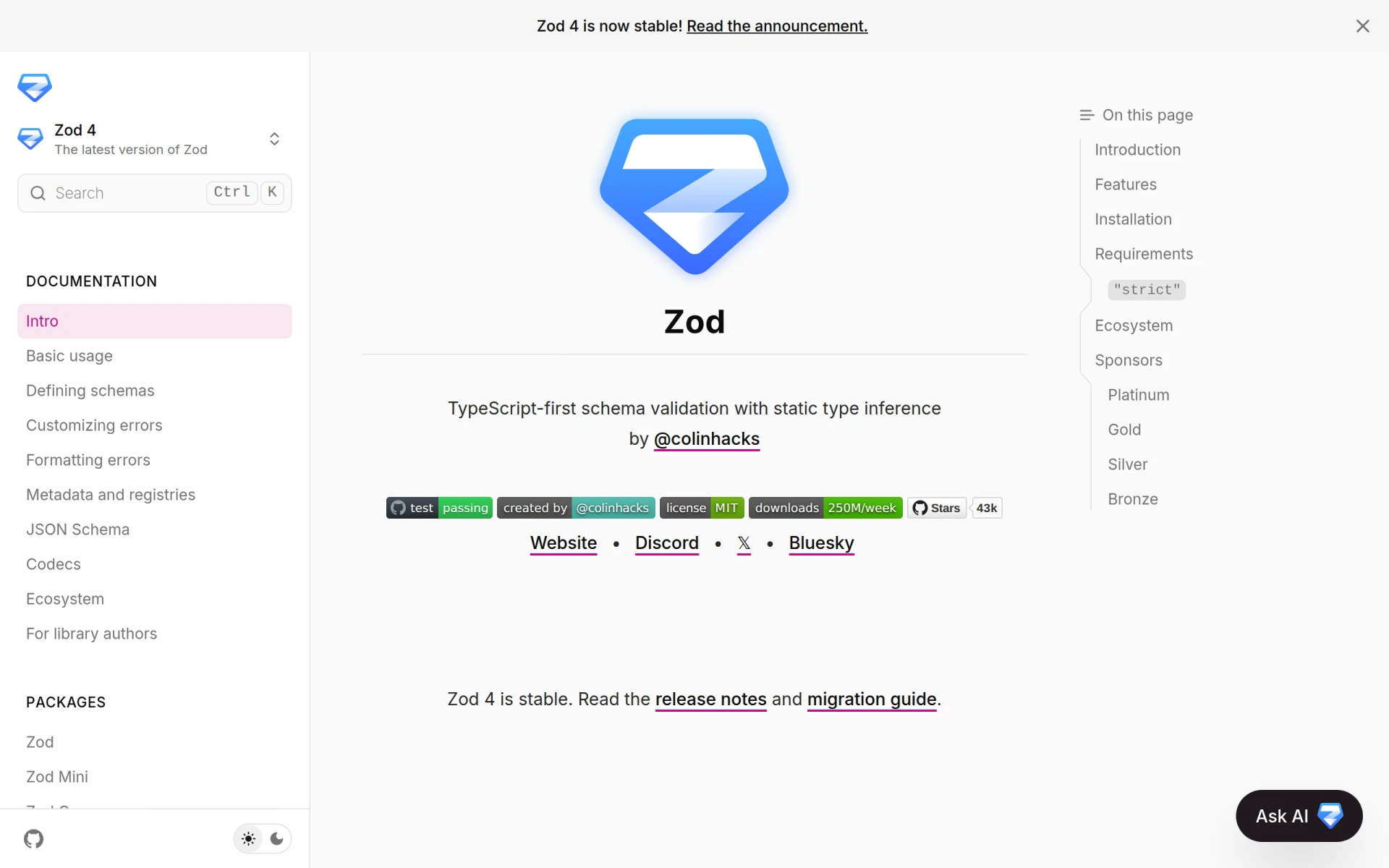 Zod screenshot